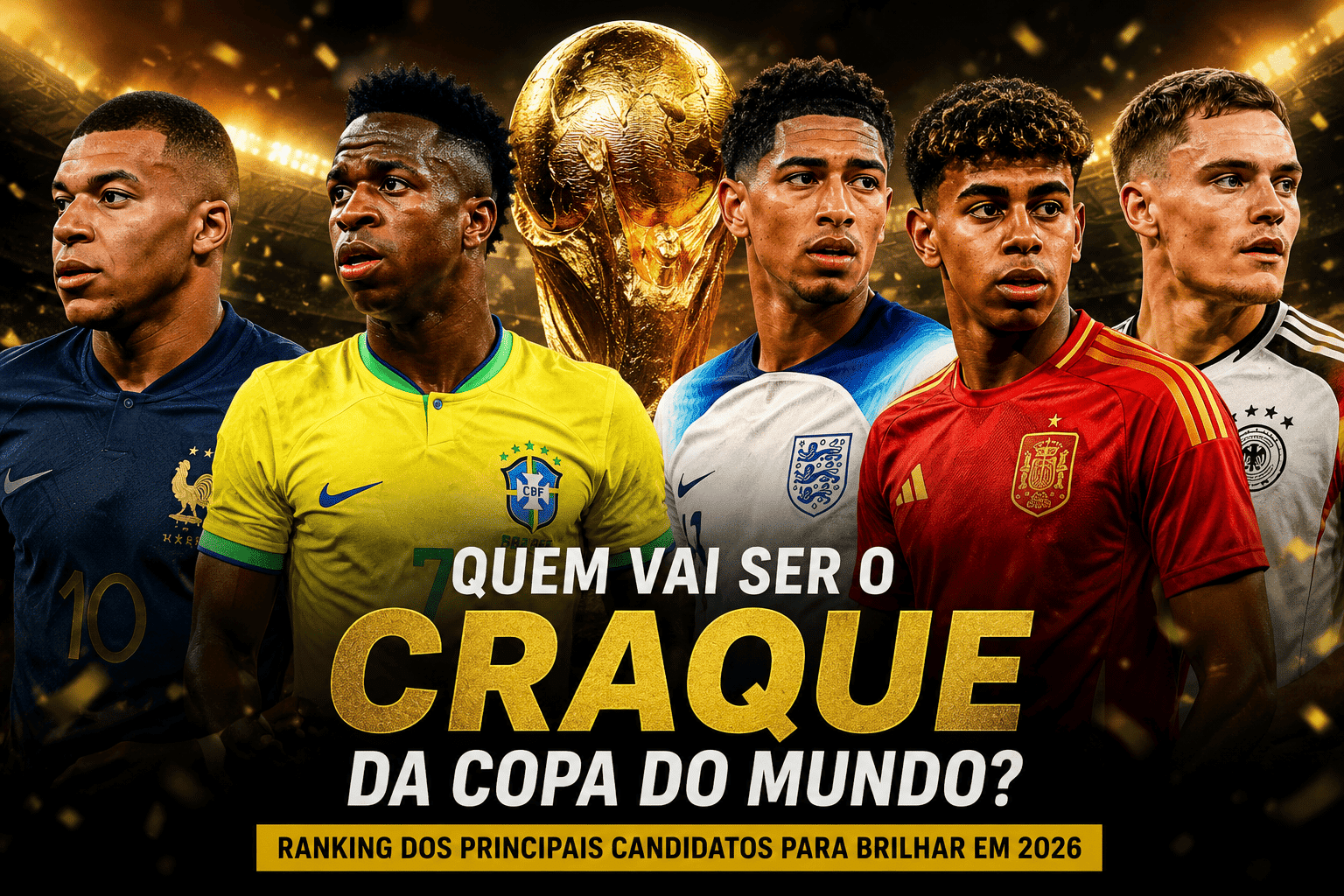 Quem será o craque da Copa do Mundo? Veja nossa lista de apostas!